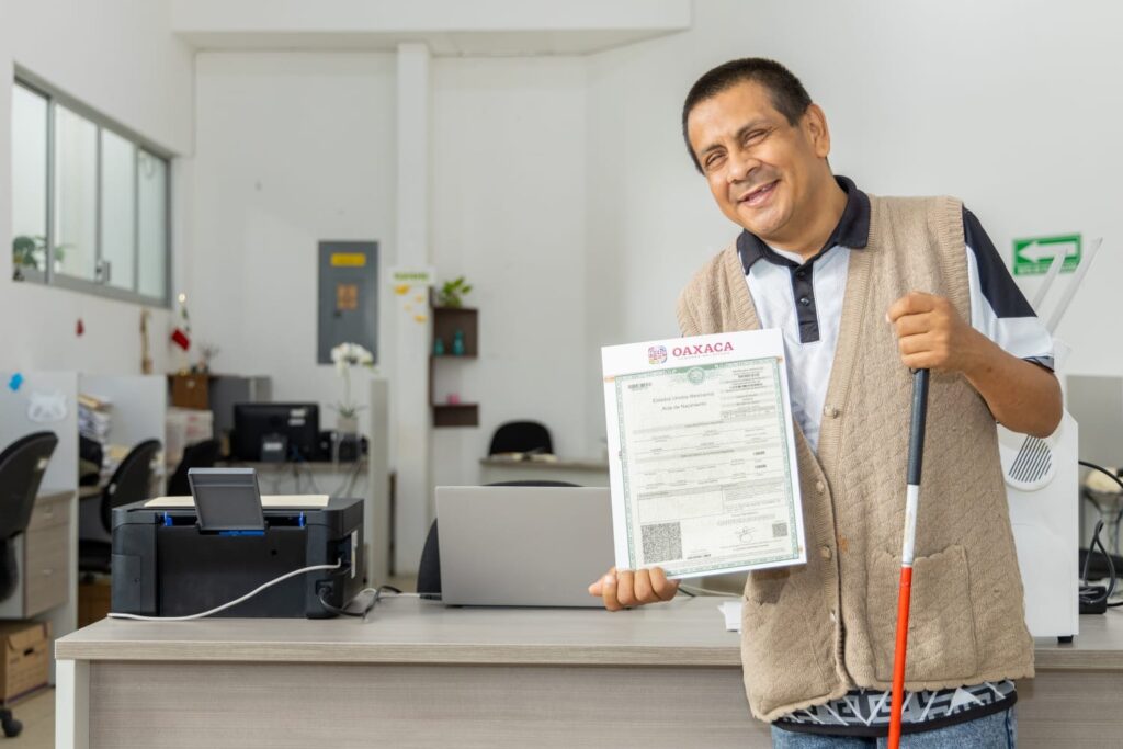 Imprime Registro Civil De Oaxaca Actas En Sistema Braille Cuenque Ito